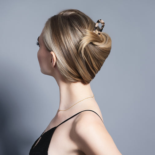 Sleek Chignon French Hair Pin - Tortoise