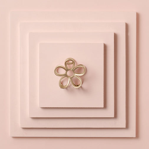 Secret Garden Flower Claw Clip - Gilded