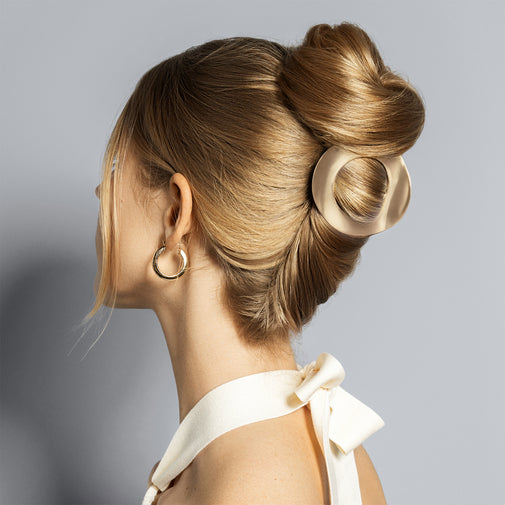Gilded Ellipse Flat Lay Claw Clip