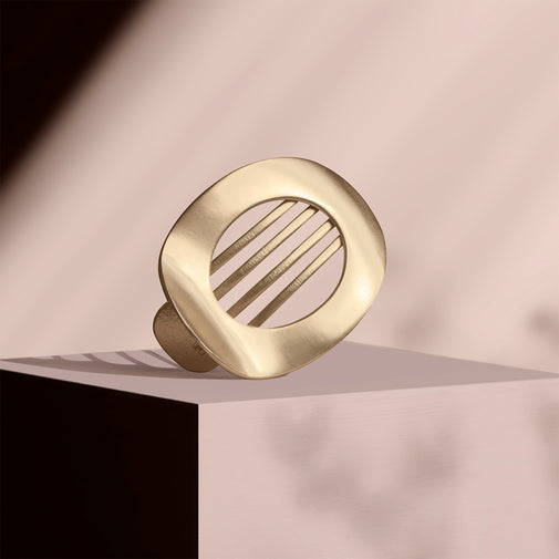 Gilded Ellipse Flat Lay Claw Clip