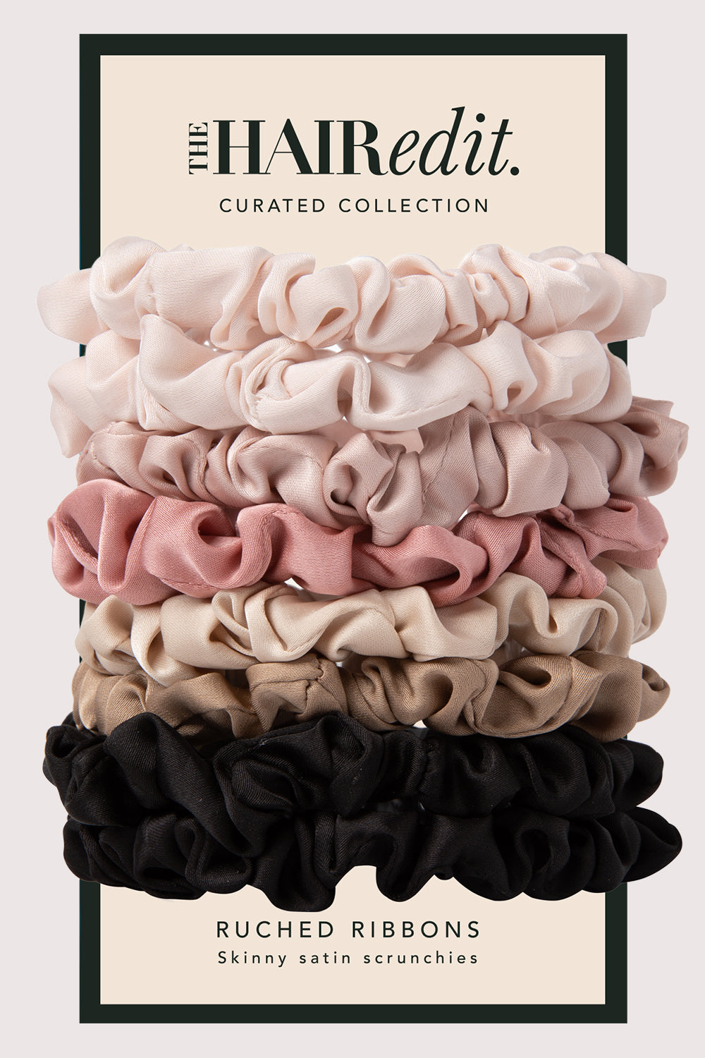 The Hair Edit Ruched Ribbons packaging