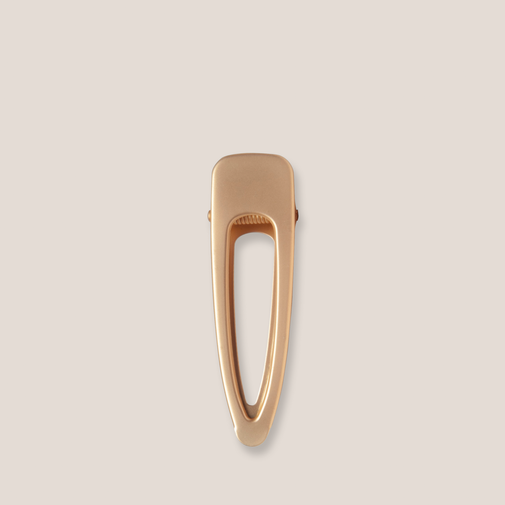 Brushed Triangle Metallic Hair Clip