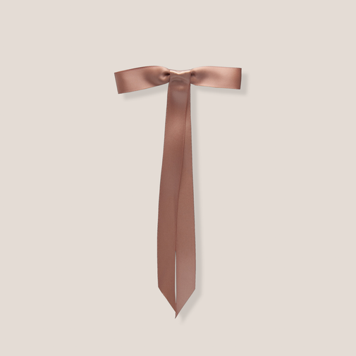 Bow Slide Satin Ribbon Ponytail Hook
