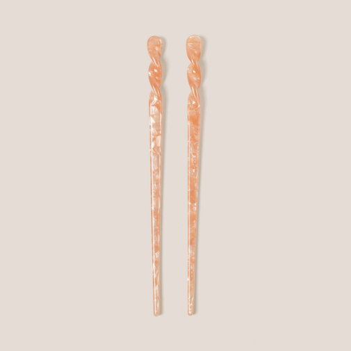 Marble Pin Up Twists Hair Stick Set