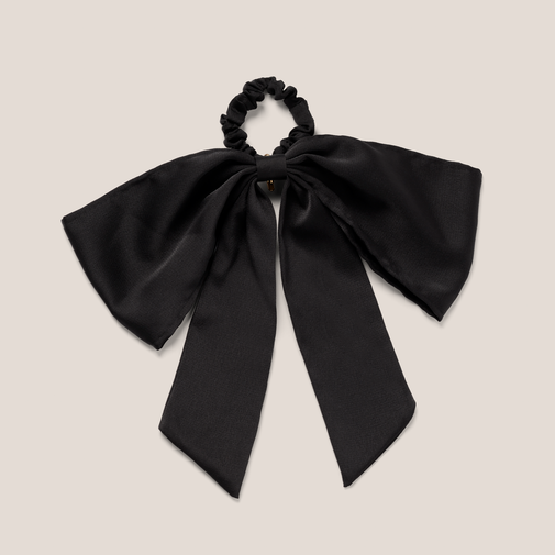 Runway Ribbon Satin Bow Hook Scrunchie