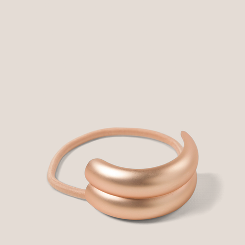 Brilliant Double Cuff Arched Metal Hair Tie
