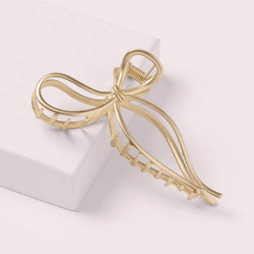 Gilded Bow Claw Clip