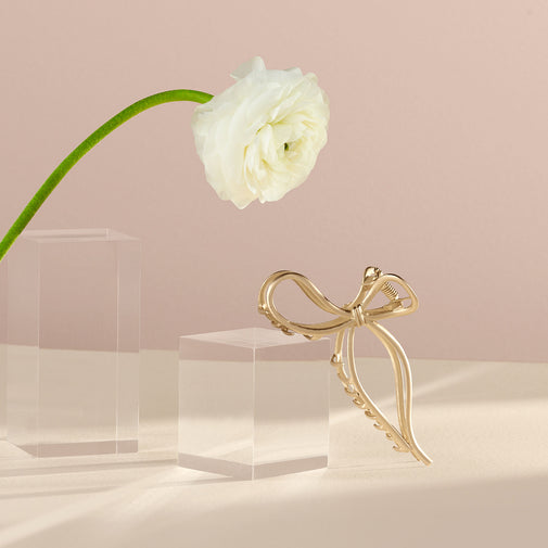 Gilded Bow Claw Clip