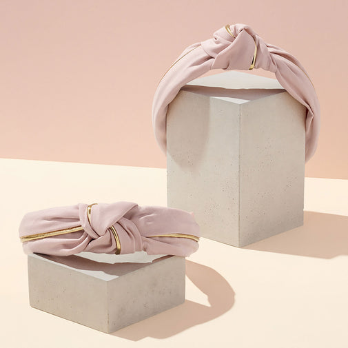 Gilded Band Knotted Fabric Headband