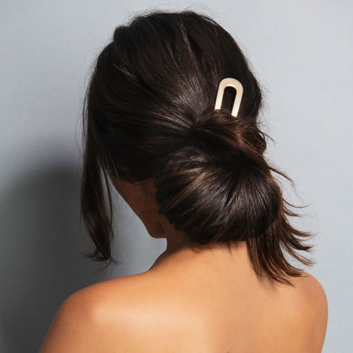 Sleek Chignon French Hair Pin - Gold