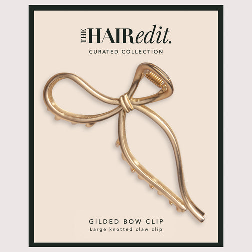 Gilded Bow Claw Clip