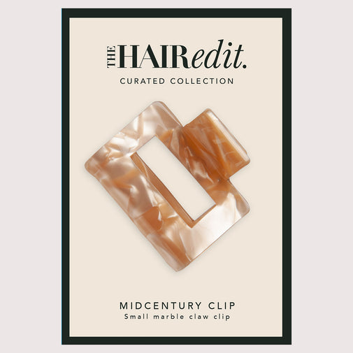 Midcentury Marble Claw Clip