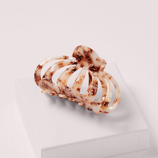 Jellyfish Marble Claw Clip - Rose Tortoise