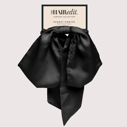 Runway Ribbon Satin Bow Hook Scrunchie