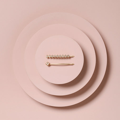Glam Rhinestone Bobby Pins Set