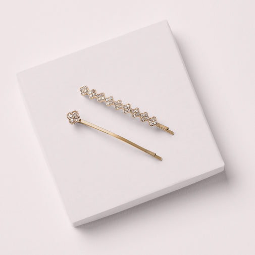 Glam Rhinestone Bobby Pins Set