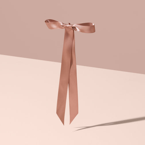 Bow Slide Satin Ribbon Ponytail Hook