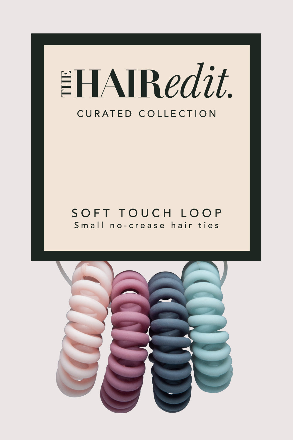 Pastel Spiral Hair Ties - 4 Pack