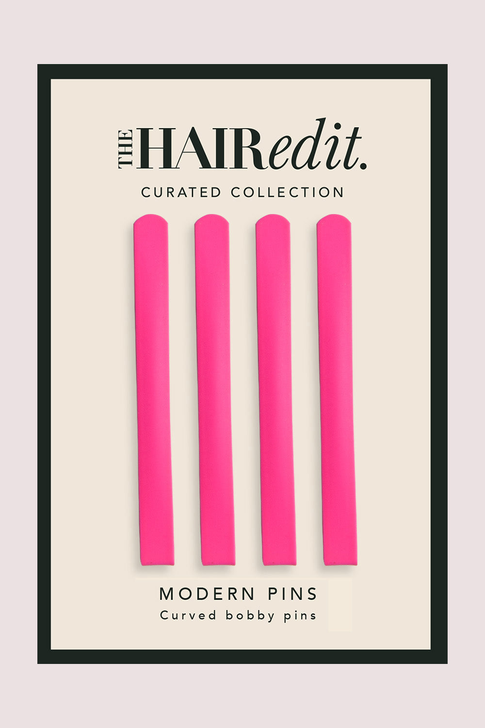 Fuchsia Pink Bobby Pin Set - 4 Pack