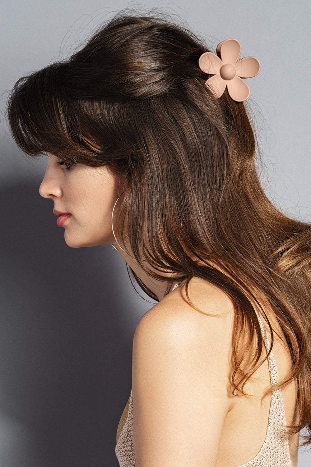 Champagne Large Flower Claw Clip – The Hair Edit