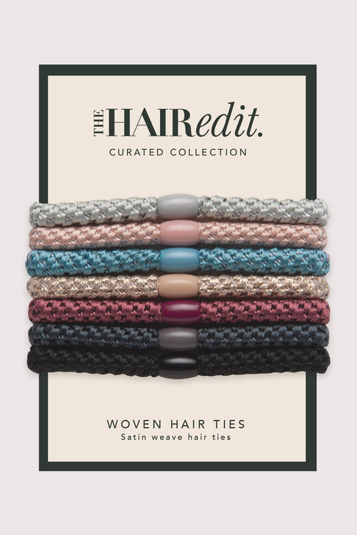 the hair edit cable Multi-Color Hair Ties Ponytail Holders in packaging