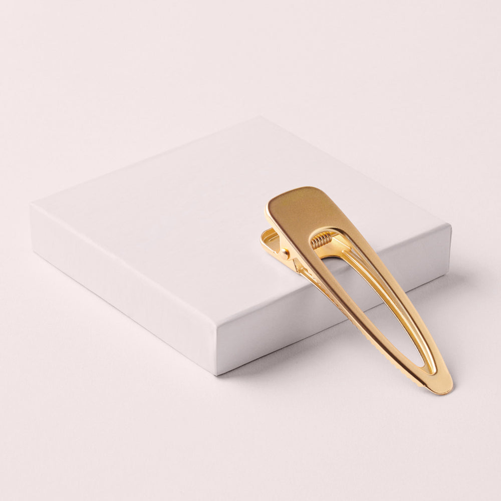 Brushed Triangle Metallic Hair Clip3