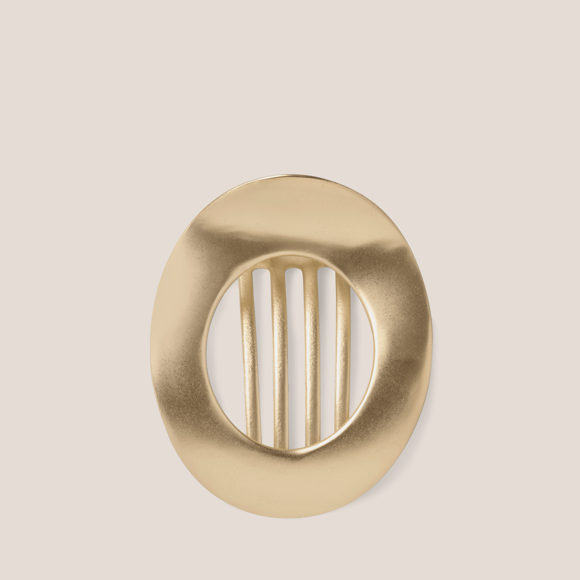 Gilded Ellipse Flat Lay Claw Clip