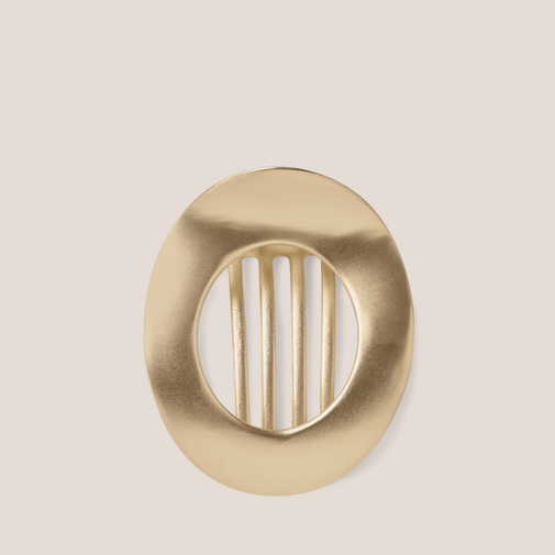 Gilded Ellipse Flat Lay Claw Clip