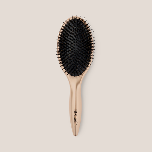 Finish & Shine Boar Bristle Brush - Gold