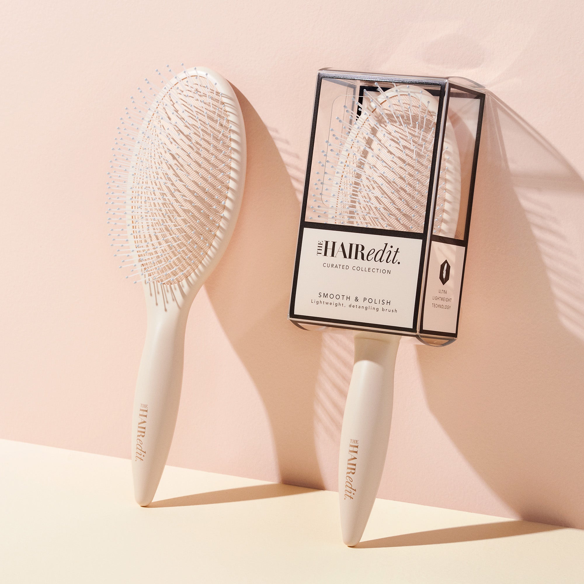 Smooth & Polish Detangling Brush - Cream7