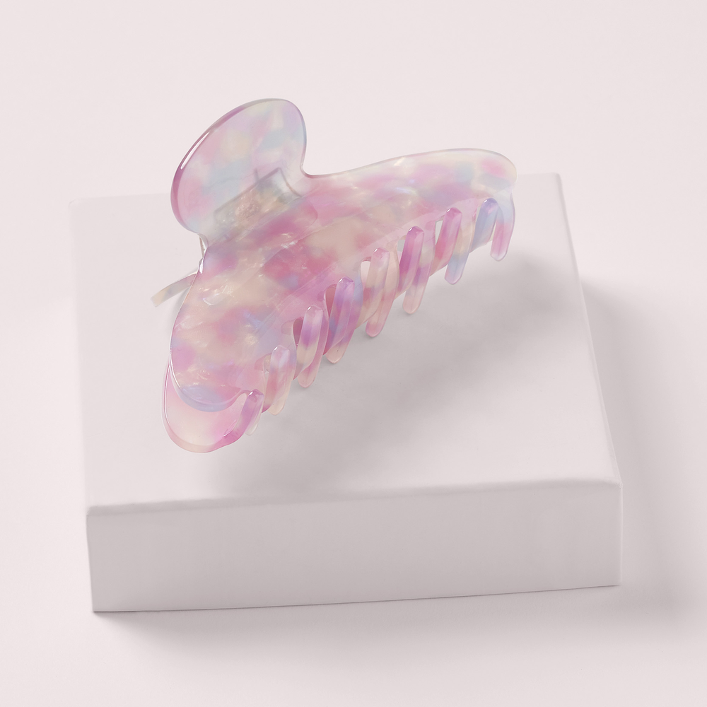 Unicorn Opalescent Marble Claw Clip4