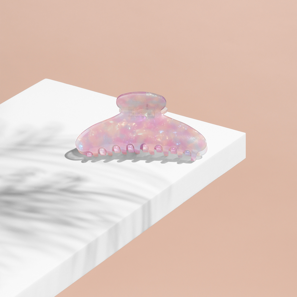 Unicorn Opalescent Marble Claw Clip6