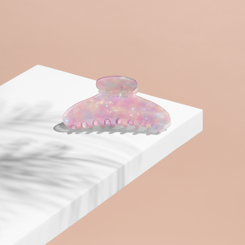 Unicorn Opalescent Marble Claw Clip