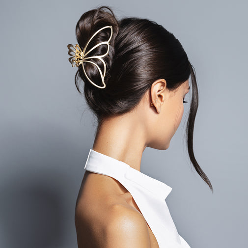 Gilded Wing Butterfly Claw Clip