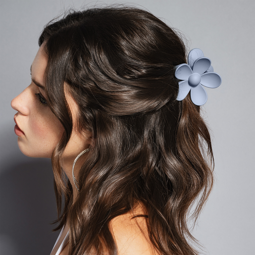 Secret Garden Flower Claw Clip - Slate