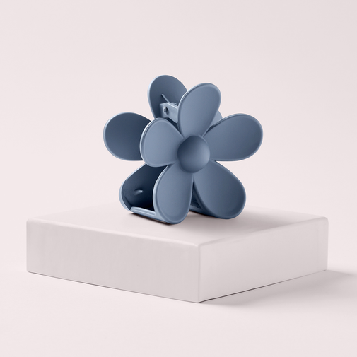 Secret Garden Flower Claw Clip - Slate