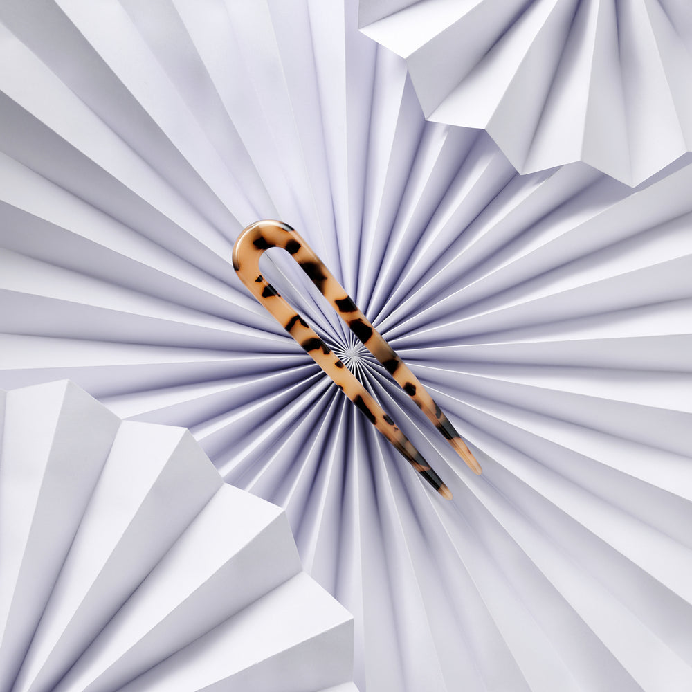Sleek Chignon French Hair Pin - Tortoise7