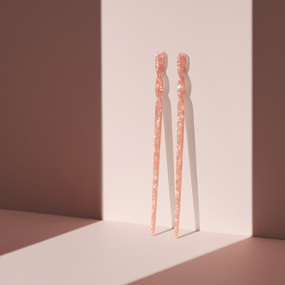 Marble Pin Up Twists Hair Stick Set7