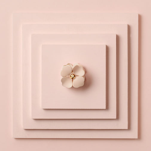 Camellia Rhinestone Flower Claw Clip