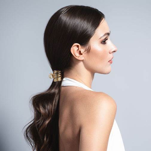 Gilded Wrap Ponytail Cuff Clip