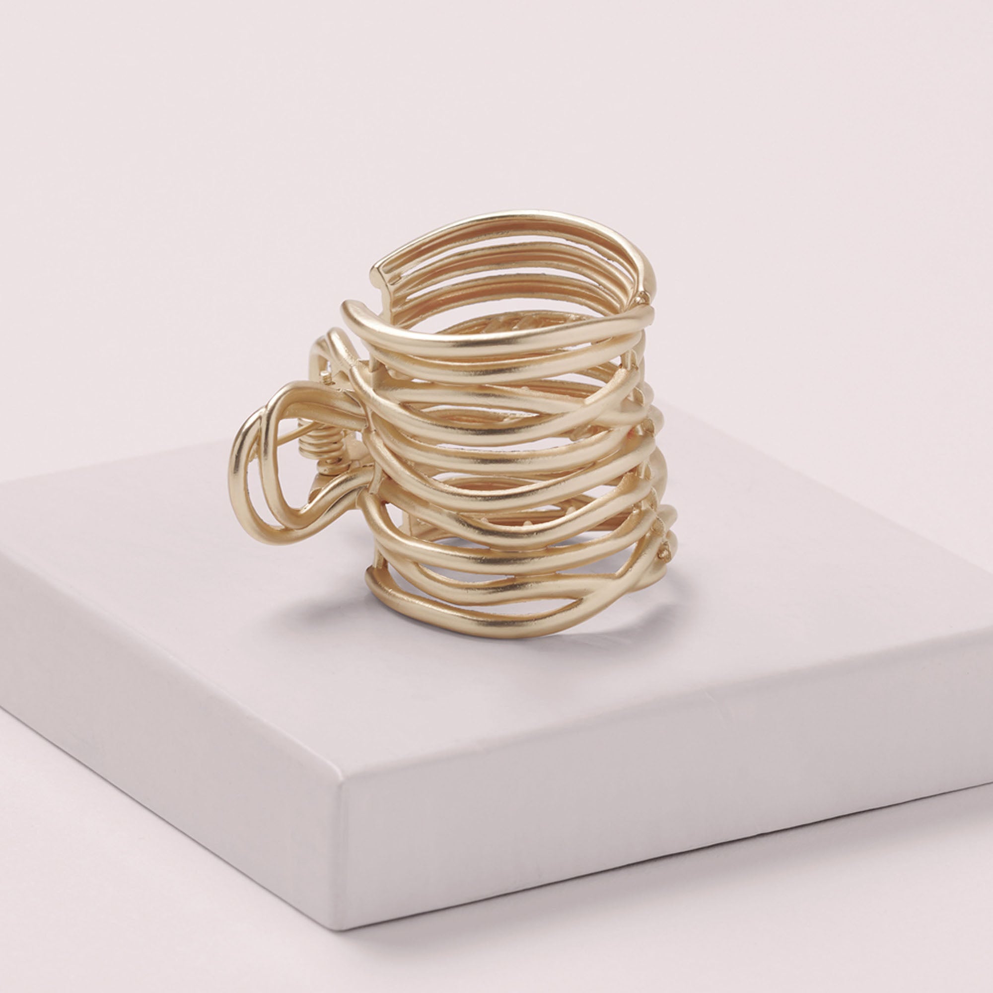 Gilded Wrap Ponytail Cuff Clip5