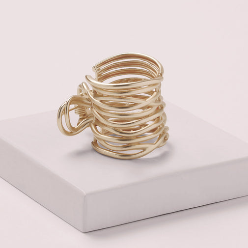 Gilded Wrap Ponytail Cuff Clip