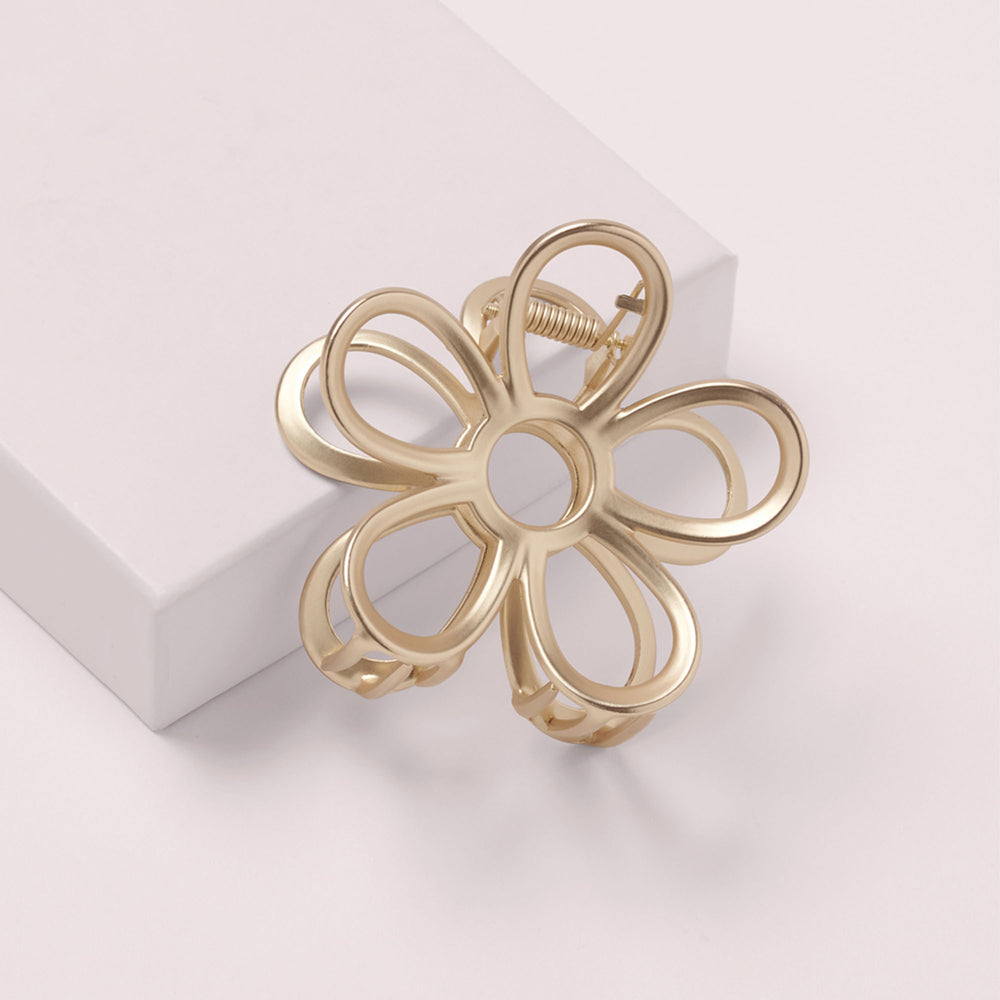 Secret Garden Flower Claw Clip - Gilded4