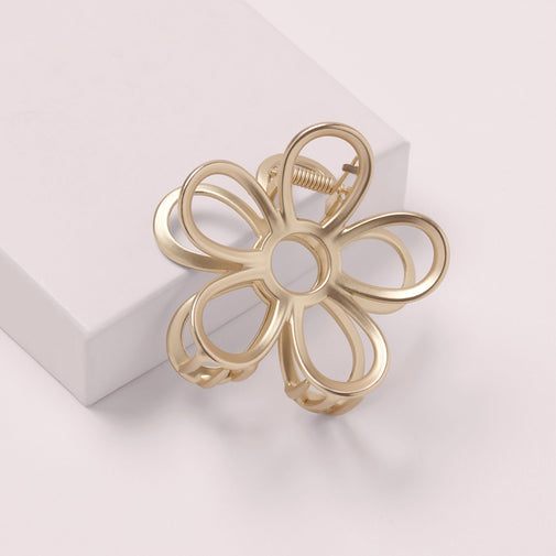 Secret Garden Flower Claw Clip - Gilded