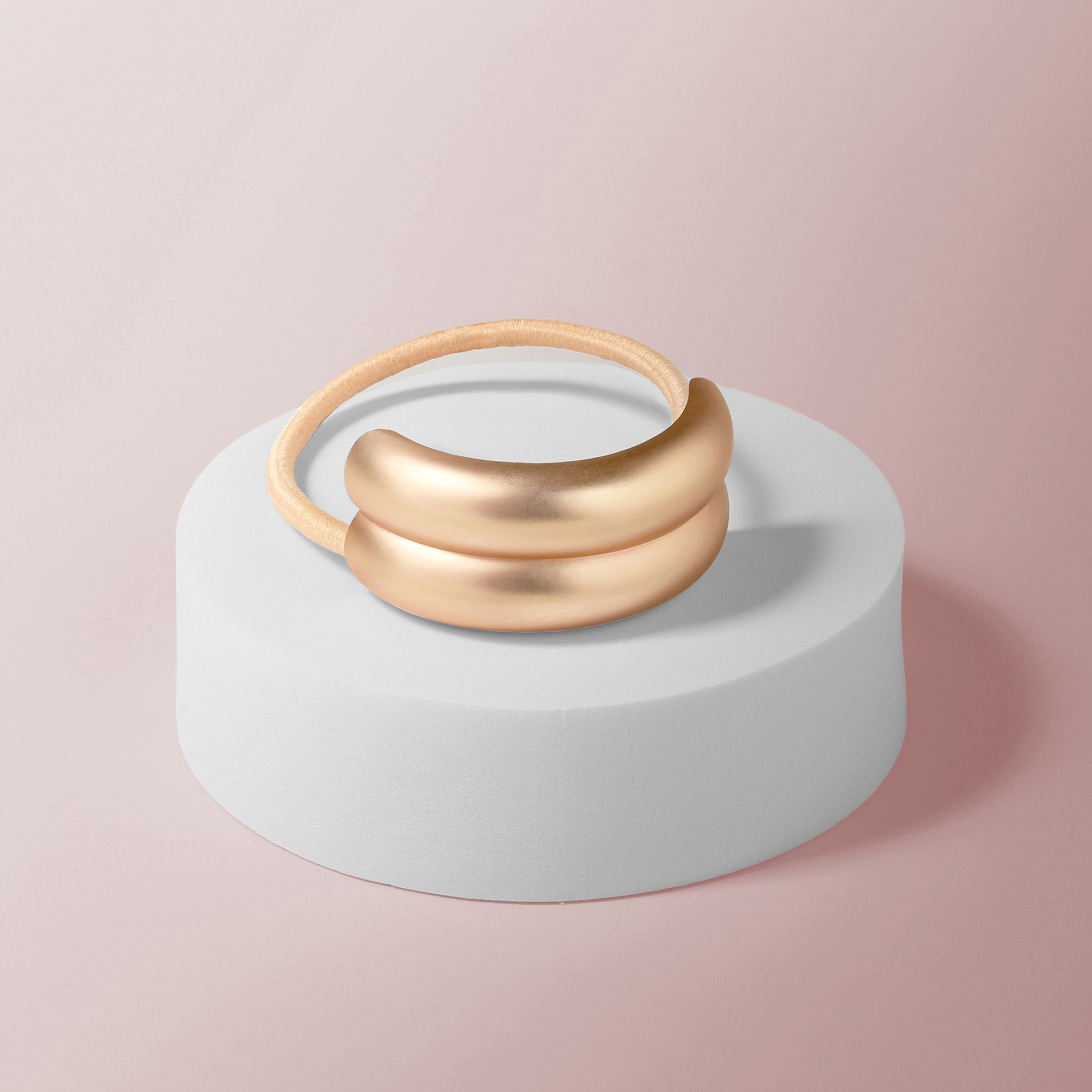 Brilliant Double Cuff Arched Metal Hair Tie6