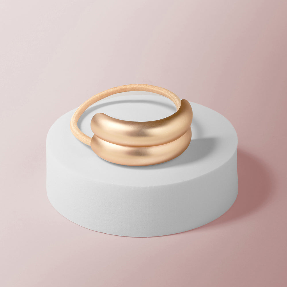 Brilliant Double Cuff Arched Metal Hair Tie6