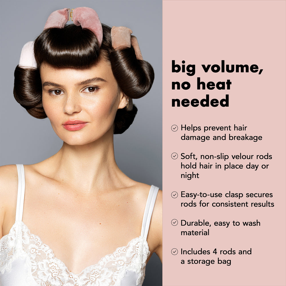 Heatless Volumizing Hair Rods 4-Pack4
