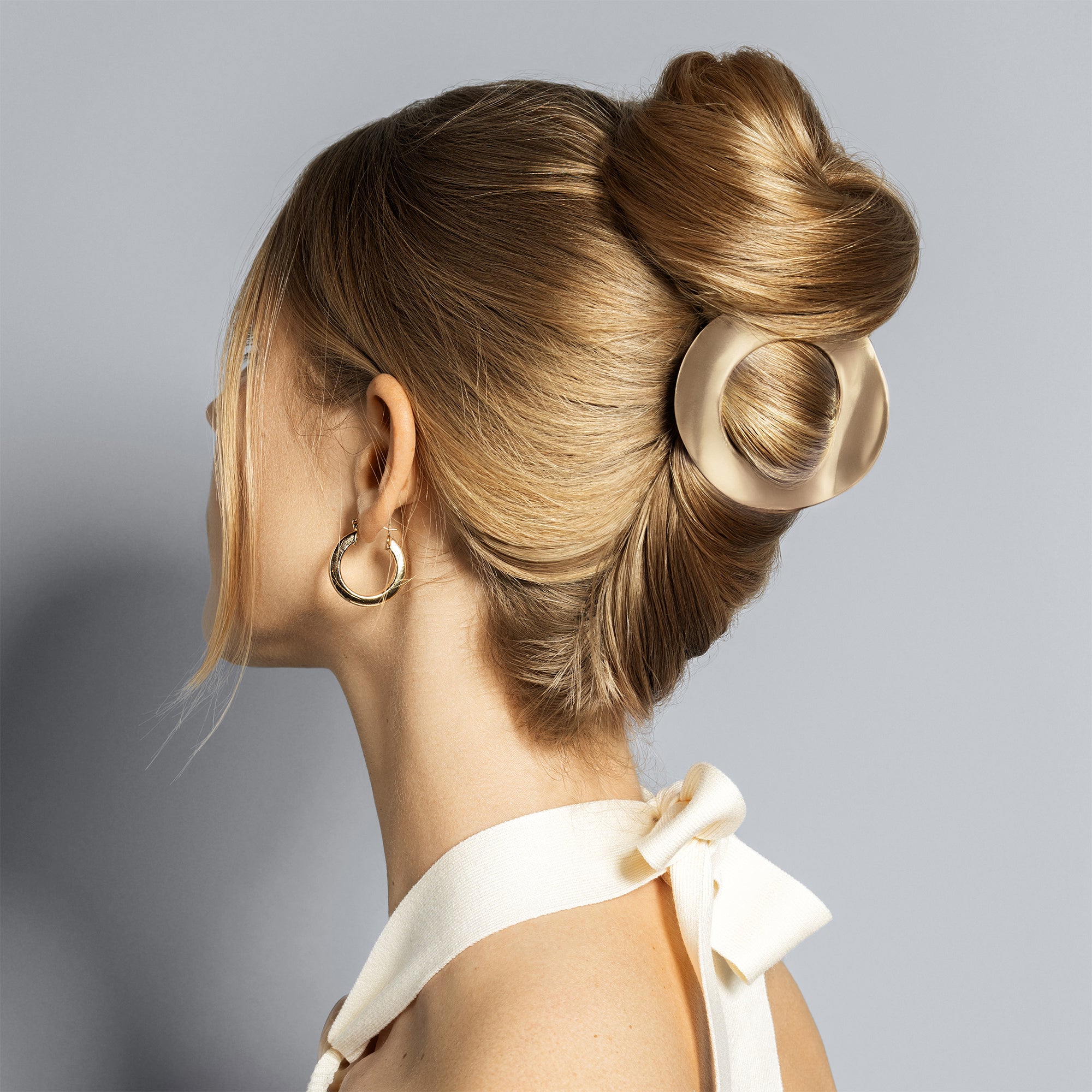 Gilded Ellipse Flat Lay Claw Clip4