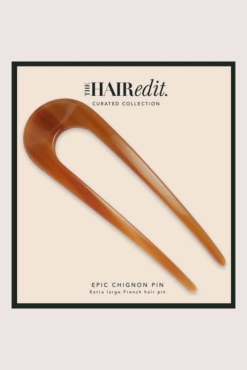 The Hair Edit jumbo chignon French hair pin in packaging