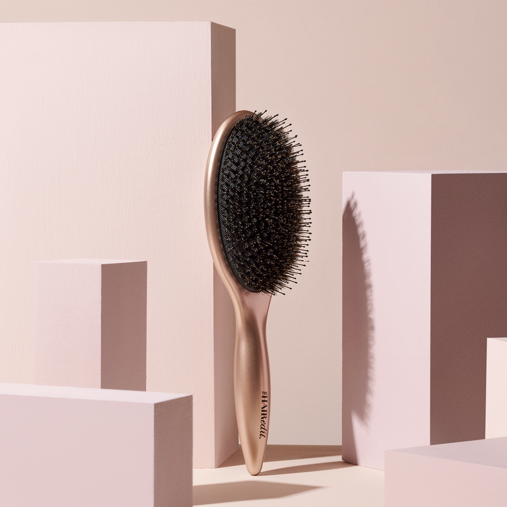 Finish & Shine Boar Bristle Brush - Gold5